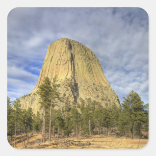 Sticker Carré Monument national de Devils Tower