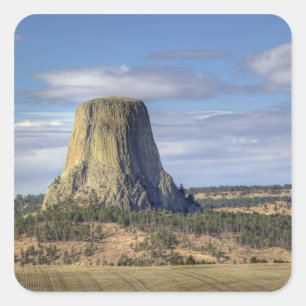 Sticker Carré Monument national de Devils Tower