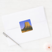 Sticker Carré Monument national de Devils Tower dans le Wyoming (Enveloppe)