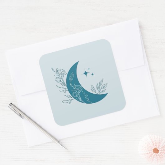 Sticker Carré Moon (Enveloppe)