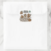 Sticker Carré MOON MAMMOTHS drôle (Sac)