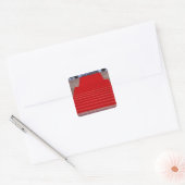Sticker Carré moquette rouge (Enveloppe)