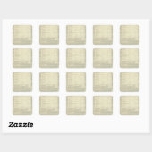 Sticker Carré Moral et statistique Graphique du monde suite (Feuille)