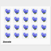 Sticker Carré Morning Glory flower (Feuille)