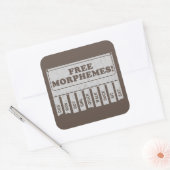 Sticker Carré Morphèmes libres (Enveloppe)