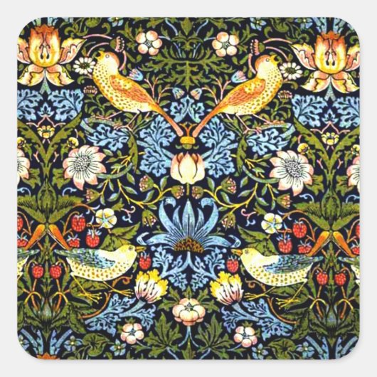 Sticker Carré Morris - Thief aux fraises (Devant)