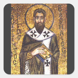 Sticker Carré Mosaïque de saint Basile le Grand