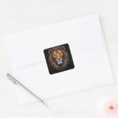 Sticker Carré Mosaïque Zebra Vibrant (Enveloppe)