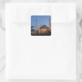 Sticker Carré Mosquée Bleue, Quartier de Sultanhamet, Istanbul,  (Sac)