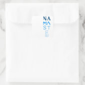 Sticker Carré Mot de nom bleu (Sac)