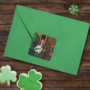 Sticker Carré Mot de passe Fairy Green Celtic