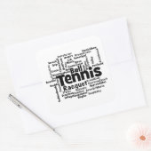 Sticker Carré Mot de tennis Cloud (Enveloppe)