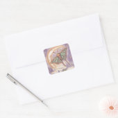 Sticker Carré Moth & Moonflowers (Enveloppe)