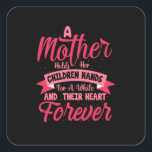 Sticker Carré Mother Art Mother Holds Her Children Hands<br><div class="desc">Mother Art Mother Holds Her Children Hands</div>