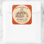 Sticker Carré Mother Goose de la bibliothèque de plaques (Sac)