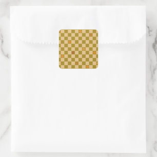 Sticker Carré Motif à damier Flowe - N° 02