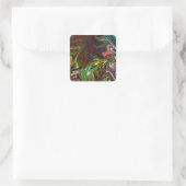 Sticker Carré motif abstrait cool (Sac)