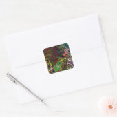Sticker Carré motif abstrait cool (Enveloppe)