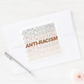 Sticker Carré Motif anti-racisme (Enveloppe)