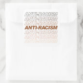 Sticker Carré Motif anti-racisme (Sac)