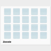 Sticker Carré Motif Aqua Blue Chevron (Feuille)
