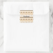 Sticker Carré Motif Boho triangle de bordure (Sac)
