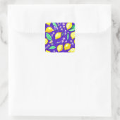 Sticker Carré Motif citron (Sac)