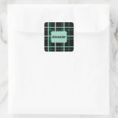 Sticker Carré Motif cool trié (Sac)