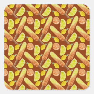 Sticker Carré Motif crème glacée   motif Lollies   lollipop 11