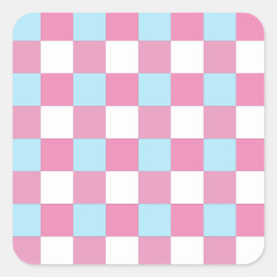 Sticker Carré Motif damier
