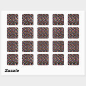 Sticker Carré Motif de bonbons | motif Lollies | lollipop 37 (Feuille)