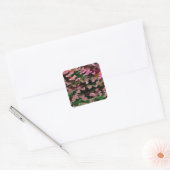 Sticker Carré Motif de camouflage rose, rose et vert (Enveloppe)