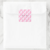 Sticker Carré Motif de diamants carrelé rose (Sac)