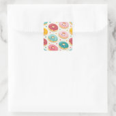 Sticker Carré Motif de Donuts (Sac)