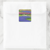 Sticker Carré Motif de Grape Hyacinth, tulipes et 3 (Sac)