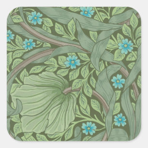 Sticker Carré Motif de papier peint, exemple avec Forget-Me-Nots