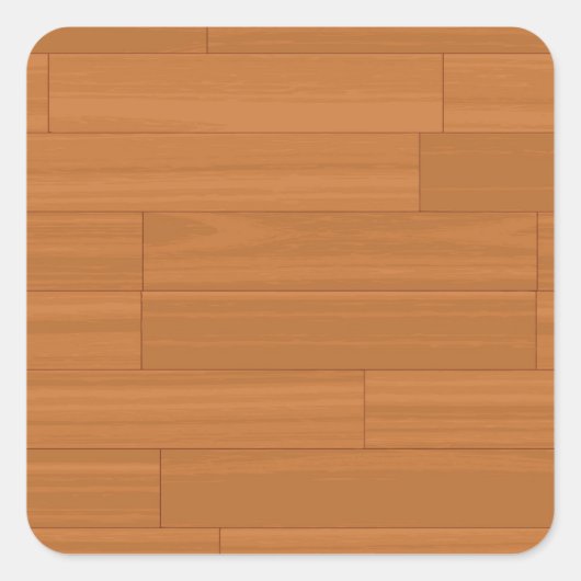 Sticker Carré Motif de parquet en bois (Devant)