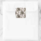 Sticker Carré Motif de portrait Beethoven (Sac)