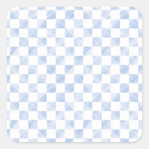 Sticker Carré Motif de tableau blanc moderne