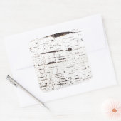 Sticker Carré Motif d'écorce de bouleau (Enveloppe)