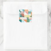 Sticker Carré Motif du monde de formes (Sac)