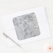 Sticker Carré Motif en marbre (Enveloppe)