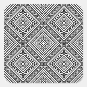 Sticker Carré Motif ethnique sans couture