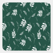 Sticker Carré motif feuille (Devant)
