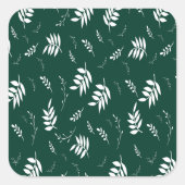 Sticker Carré motif feuille (Devant)