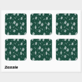 Sticker Carré motif feuille (Feuille)