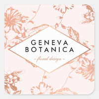 Motif floral or rose gold vintage sur créateur ros