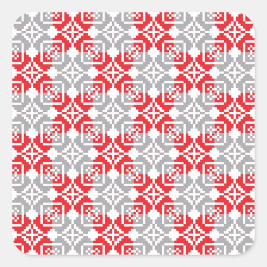 Sticker Carré Motif géométrique SUN du matin letton VI (Devant)