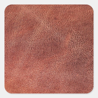 Sticker Carré Motif imprimé cuir marron