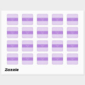 Sticker Carré Motif Lavender Quatrefoil (Feuille)